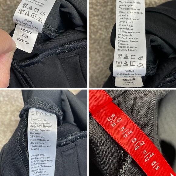 Spanx womens the perfect pants Hi-Rise Flare pants sz medium black yoga pants - Picture 11 of 12